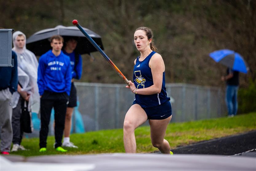 Students compete in track and field